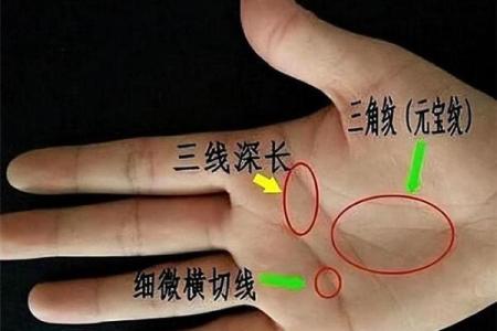 手相中的大三角究竟象征着什么命运？