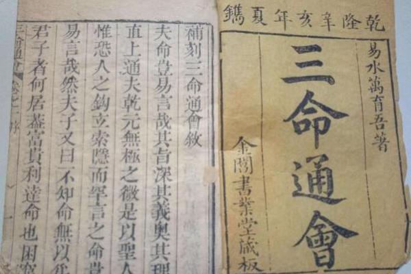 三命通会：探索命理与运势的奥秘