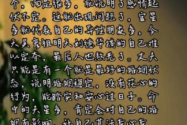 女命只一位夫星：命理背后的情感密码与生活启示