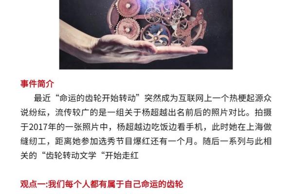 命运的齿轮：我命不是命的深刻思考与探索