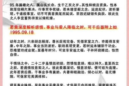 属猪的人命运分析：1995年出生的你，究竟有何优势与挑战？