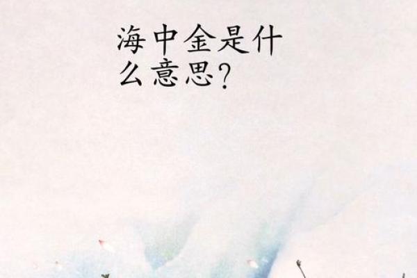 揭秘海中金命:如何算出五行缺失与弥补之道! 揭秘海中金命:如何算出五行缺失与弥补之道!