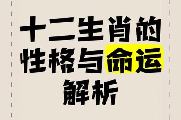 十二属相男人命运解析:独特个性与生命轨迹的探索 十二属相男人命运解析:独特个性与生命轨迹的探索