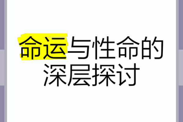 命运的牵引:探讨“你是什么命就是什么命”的深意与启示 命运的牵引:探讨“你是什么命就是什么命”的深意与启示