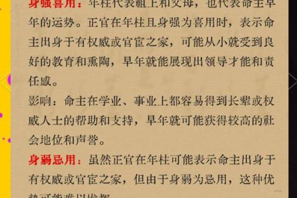 女命八字中的正官解析及其影响力探讨