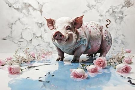 属猪女大海水命适合挂什么画？揭秘提升运势的艺术之选