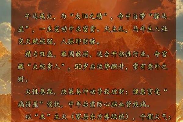 农历四月初四出生的属马命运解析：探索妙不可言的人生之旅