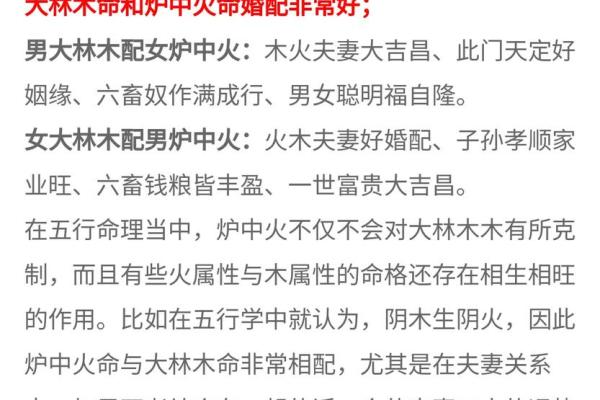 女子大林木命配什么命最合适?探寻命理与幸福的奥秘 女子大林木命配什么命最合适?探寻命理与幸福的奥秘