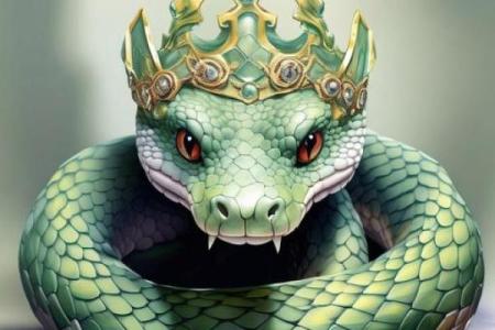 属蛇森林木命吉祥物的魅力与象征